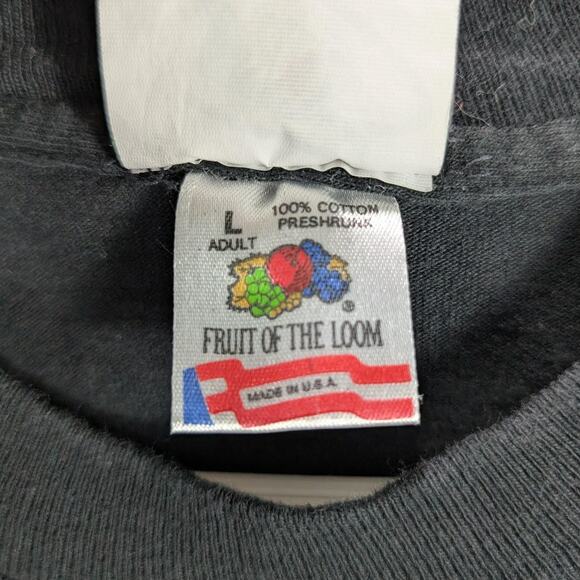 Vintage Deadwood Shirt Mens Large Black Cowboy Boots Hat Western Buffalo USA 90s - Picture 7 of 11